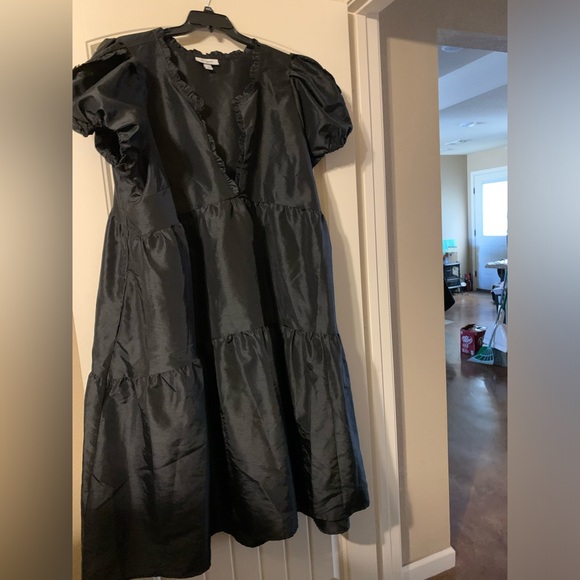 Women's Plus Tiered Ruffle Edge Puff Sleeve Midi Dress - Kika Vargas x Target - Picture 5 of 10